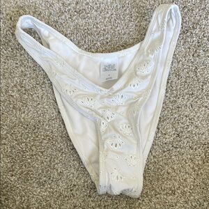 Wild Fable White Embroidered Bikini Bottom